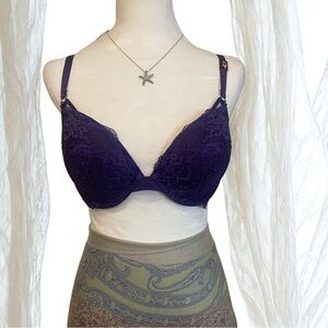 Victoria's Secret Rich Purple Lace Bra